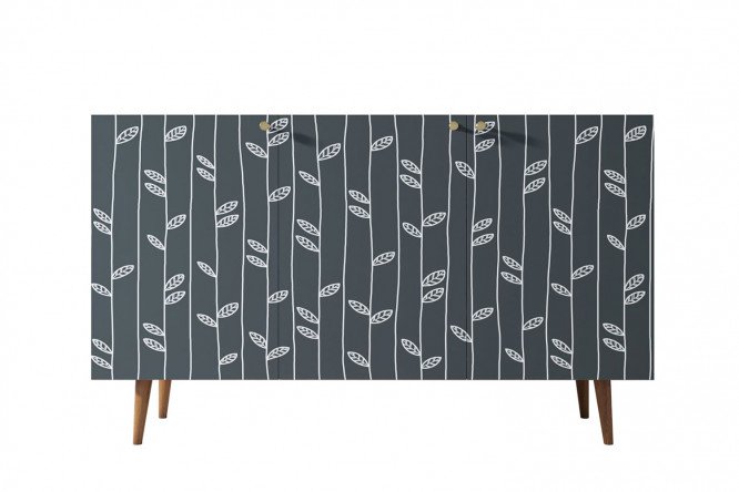 Изображение товара Комод Berber с принтом 150x90x45 см, коричневый с дизайном