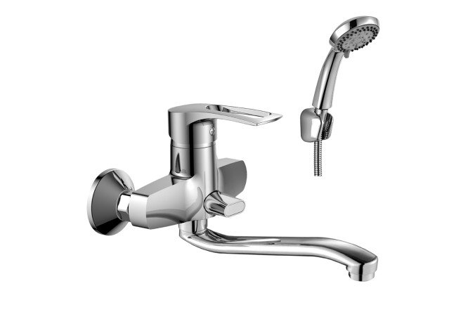 Изображение товара Смеситель для ванны ROSSINKA SILVERMIX T40-34 хром латунь рычажный современный