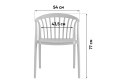 Стул Stool Group Campo с подлокотниками 54х74х51 см