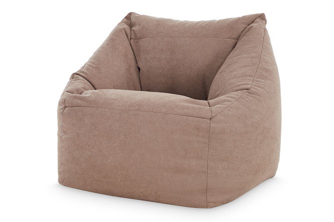 Изображение товара Кресло Gap с обивкой из велюра, бежевое, 80х80х80 см