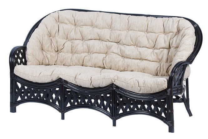 Изображение товара Диван 3-местный Cobana цвет каркаса венге, мягких элементов бежевый