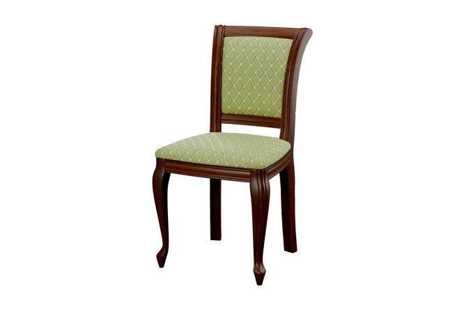 Изображение товара Стул Кабриоль из массива березы с жаккардовой обивкой