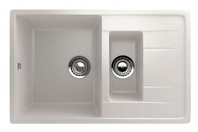 Изображение товара Мойка кухонная с крылом ULGRAN U-205 из искусственного мрамора 77x49.5x19.5 см