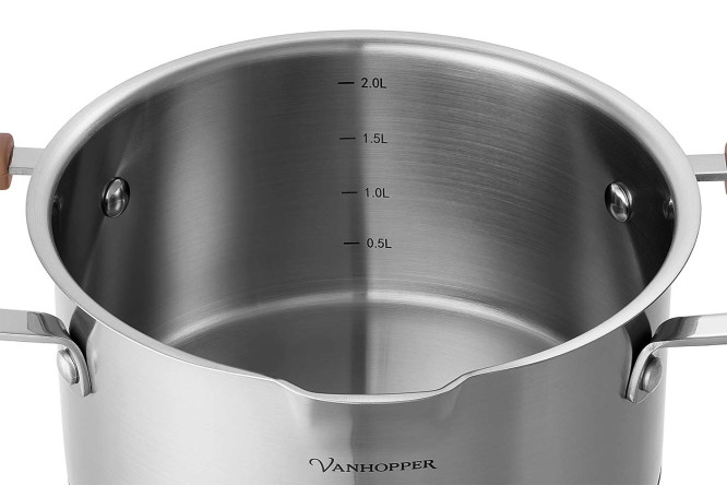 Кастрюля с крышкой VANHOPPER Elegant 2.4 л