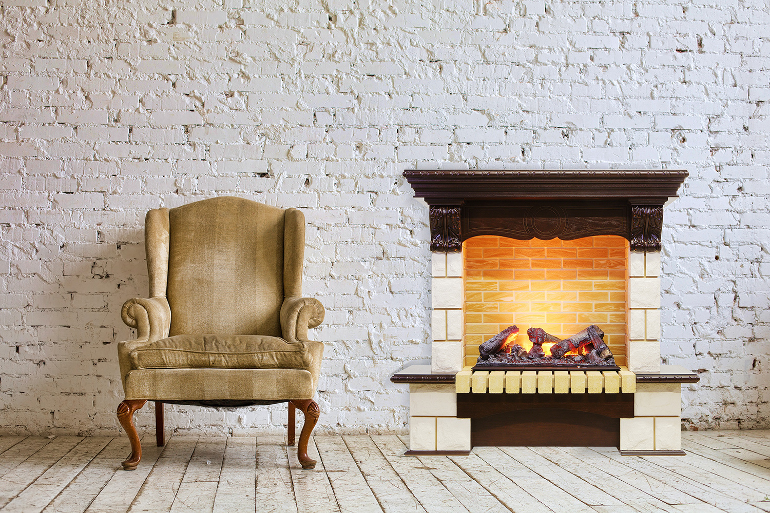 Каминокомплект Dimplex Pierre Luxe шампань с очагом Cassette 600 т.дуб
