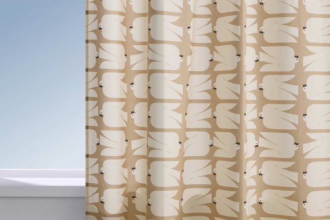 Изображение товара Штора HOFF Вибрация 145х300 см, 1 шт., цвет бежевый