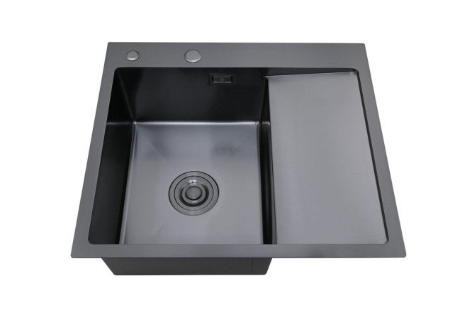 Мойка врезная с дозатором и крылом РМС MRK 5851BL-L 58х51х18 см