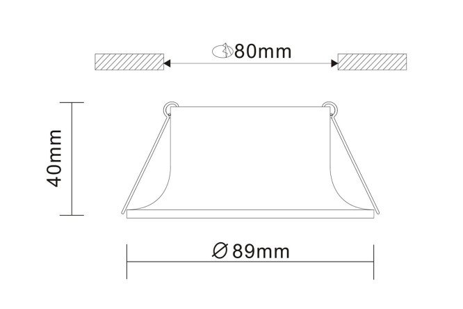 Светильник встраиваемый ST LUCE ST200 3 кв.м, 8.9x4x8.9 см, GU10