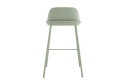 Стул полубарный Stool Group Mist 47х80х47 см, цвет сидушки серо-зелёный, ножек серо-зелёный