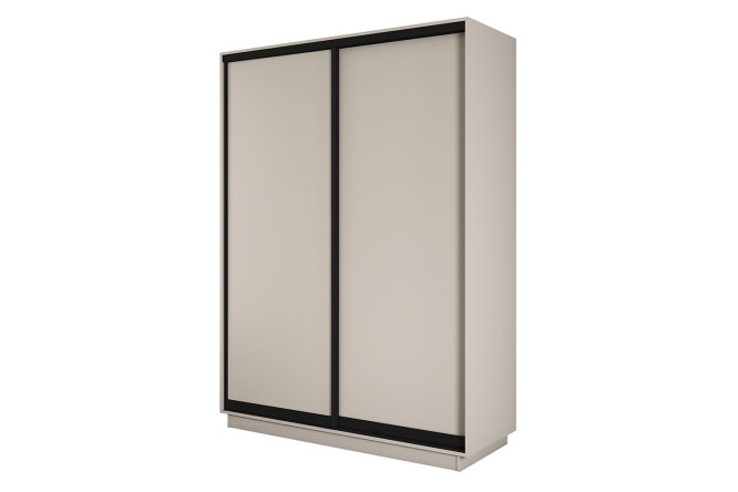 Изображение товара Шкаф-купе 2-дверный Slide-2 v.2 120х220х60 см кашемир/чёрный профиль