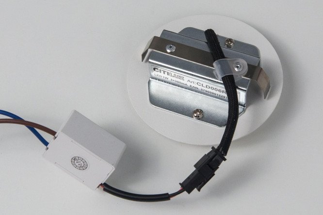 Светильник встраиваемый CITILUX Скалли 7.7x7.7x9 см, LED
