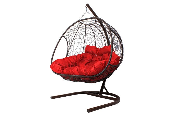 Изображение товара Кресло подвесное Добрыня коричневый основание и каркас сталь 133х193х112 см