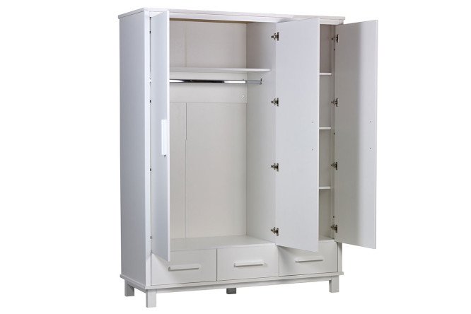 Шкаф трёхсекционный Simple с ящиками 160.4х210х58.8 см