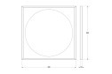 Зеркало с LED-подсветкой DEFESTO Eclipse DF 2238 80х80 см
