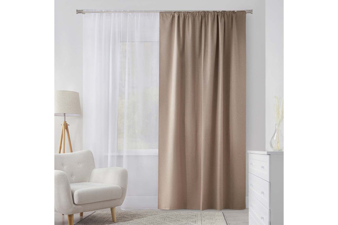 Изображение товара Штора ESTUDI BLANCO Tessa 200x280 см песочного цвета