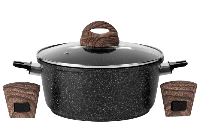 Кастрюля с крышкой PANAIRO Barbara Black 2 л