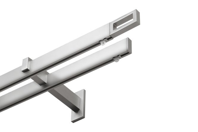 Карниз двухрядный ARTTEX Хай-тек Фрейм 160-300 см