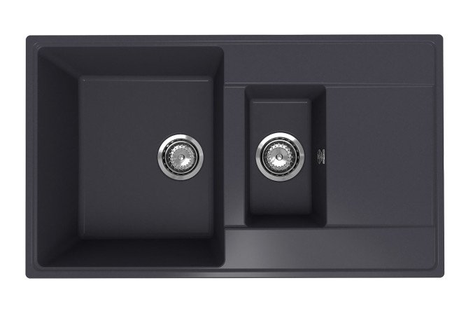 Изображение товара Врезная мойка Prima с крылом 86х50х22 см кварцевый композит