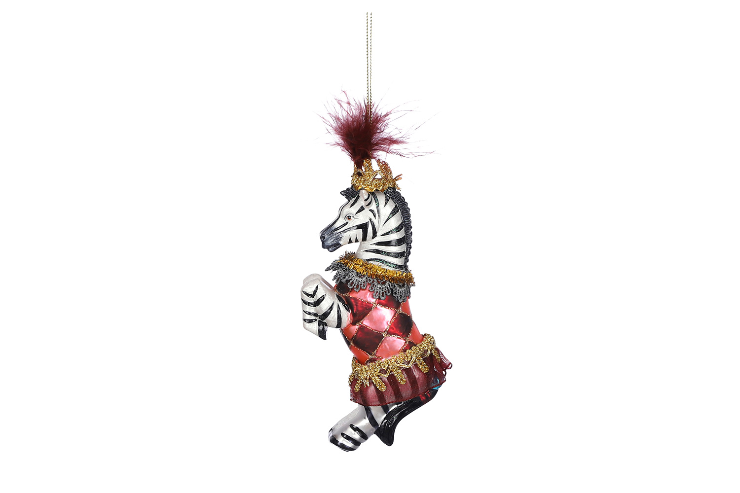 фото Ёлочная игрушка зебра-циркачка hoff