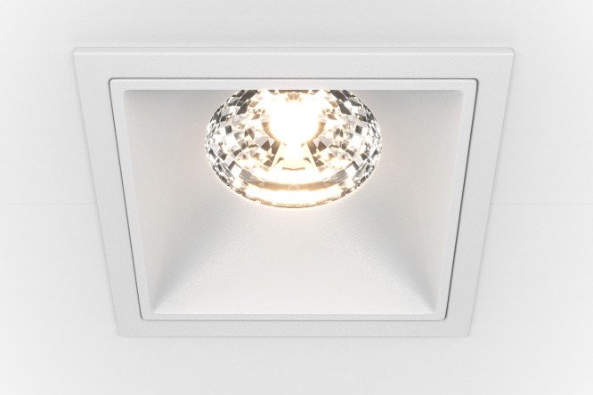 Светильник встраиваемый MAYTONI Downlight Alfa 8.5x6.3x8.5 см, LED