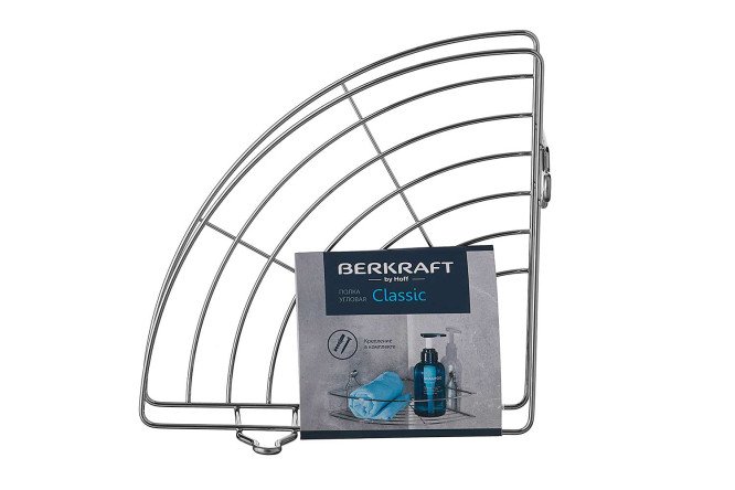 Полка угловая BERKRAFT Classic 21.5x8.7x21.5 см