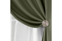 Штора MICASA Harper 145х260 см, 1 шт., цвет зелёный