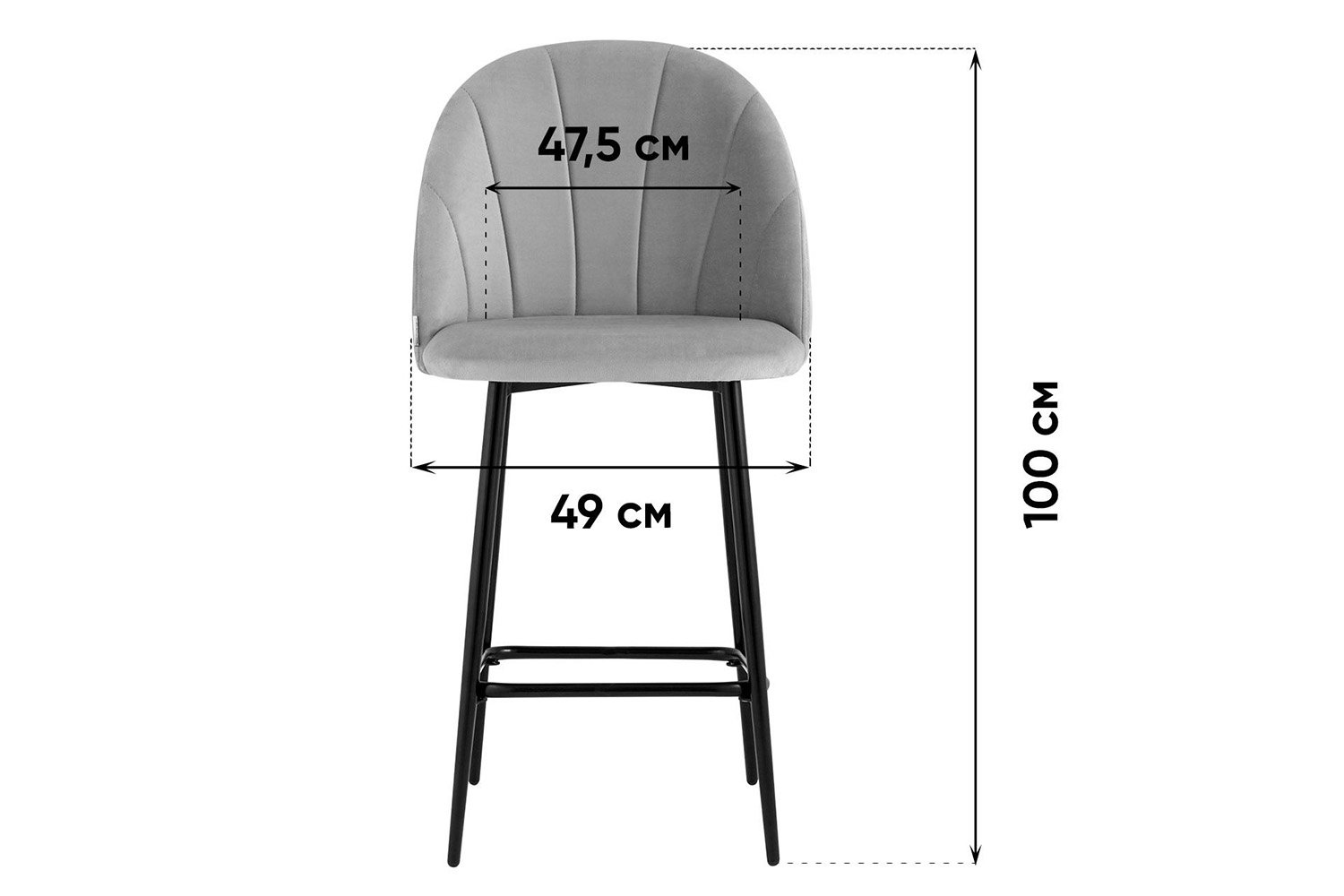 Полубарные стулья размеры и виды