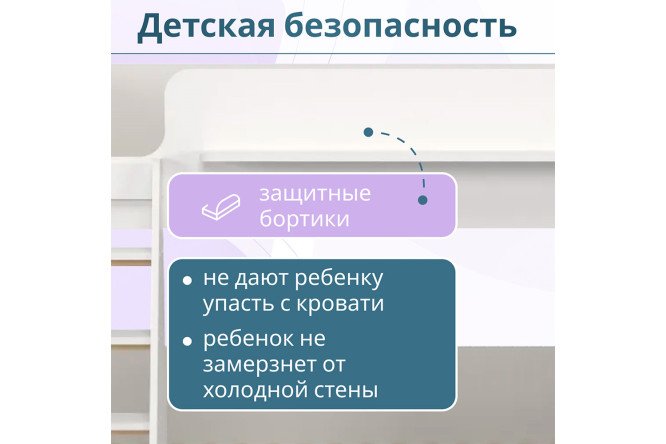 Фото 7 Кровать двухъярусная Р438 80х180 см