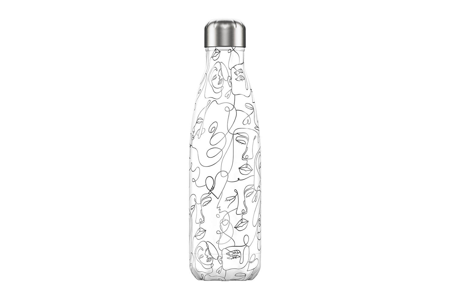 фото Термос line drawing faces chilly's bottles