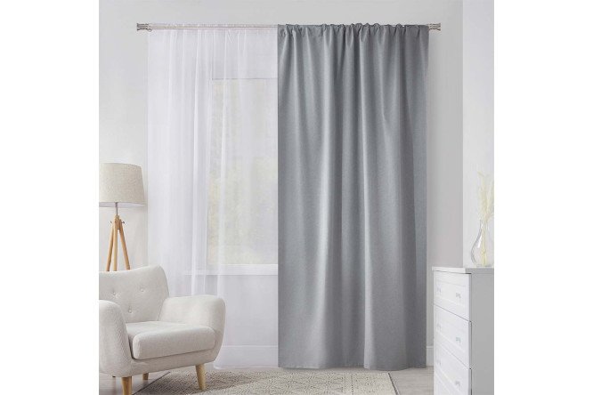 Изображение товара Штора Esin 180х280 см серого цвета из полиэстера
