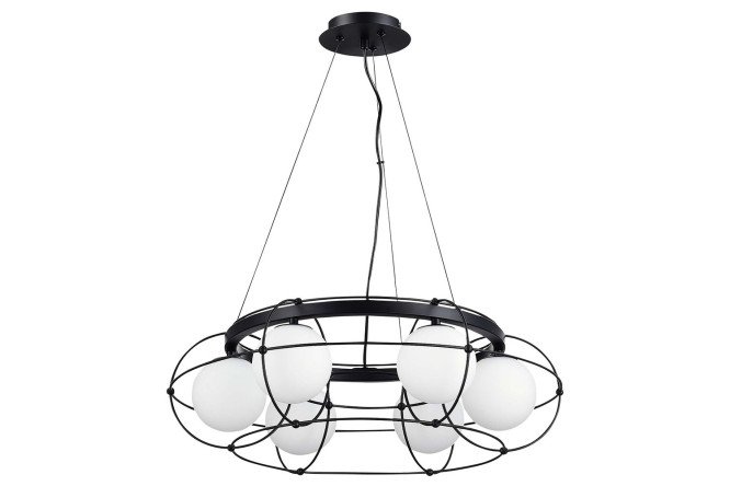 Изображение товара Подвесная люстра ST LUCE Beat для помещений 11 кв.м, G9, размеры 61.3x19.7x61.3 см