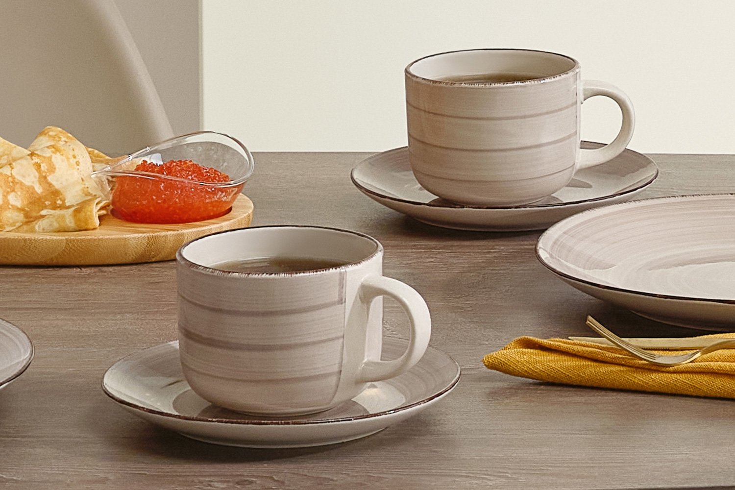Тарелка десертная EVIO Bermuda Cappuccino Керамика, 19 см