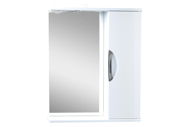 Изображение товара Зеркальный шкаф Милли с подсветкой Подвесной, 65х70х16 см, Правый