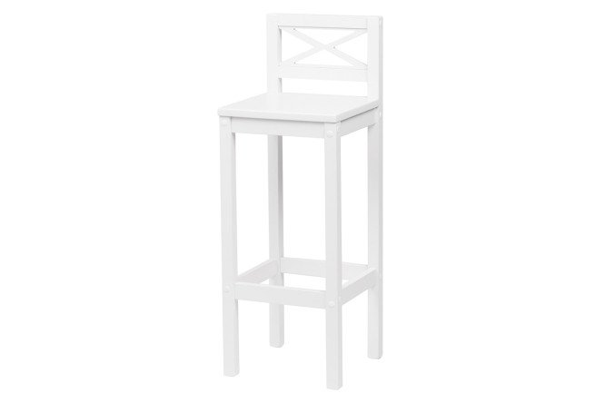 Изображение товара Барный стул Hugo Plus New 30х65х36 см белый стильный и удобный