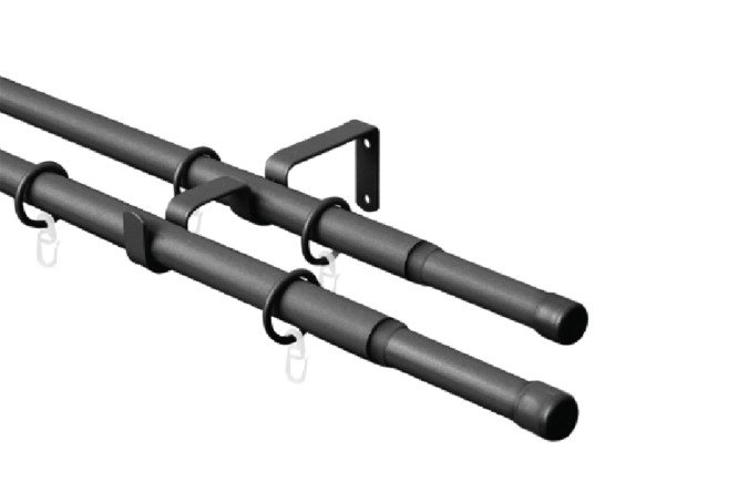 Изображение товара Карниз-телескоп двойной ARTTEX 56 551 раздвижной 160-300 см