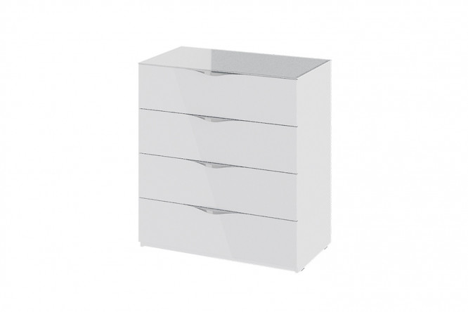 Изображение товара Комод Глосс белый глянец 80х87, 2х42 см - современная мебель для дома