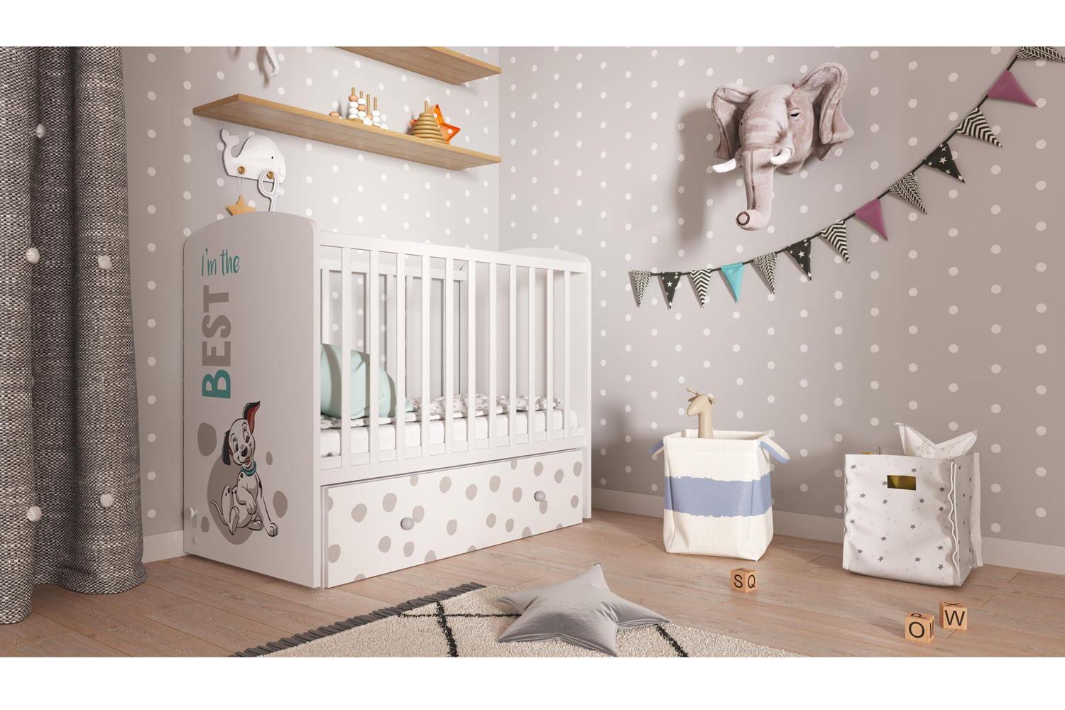 фото Кровать детская disney baby polini kids