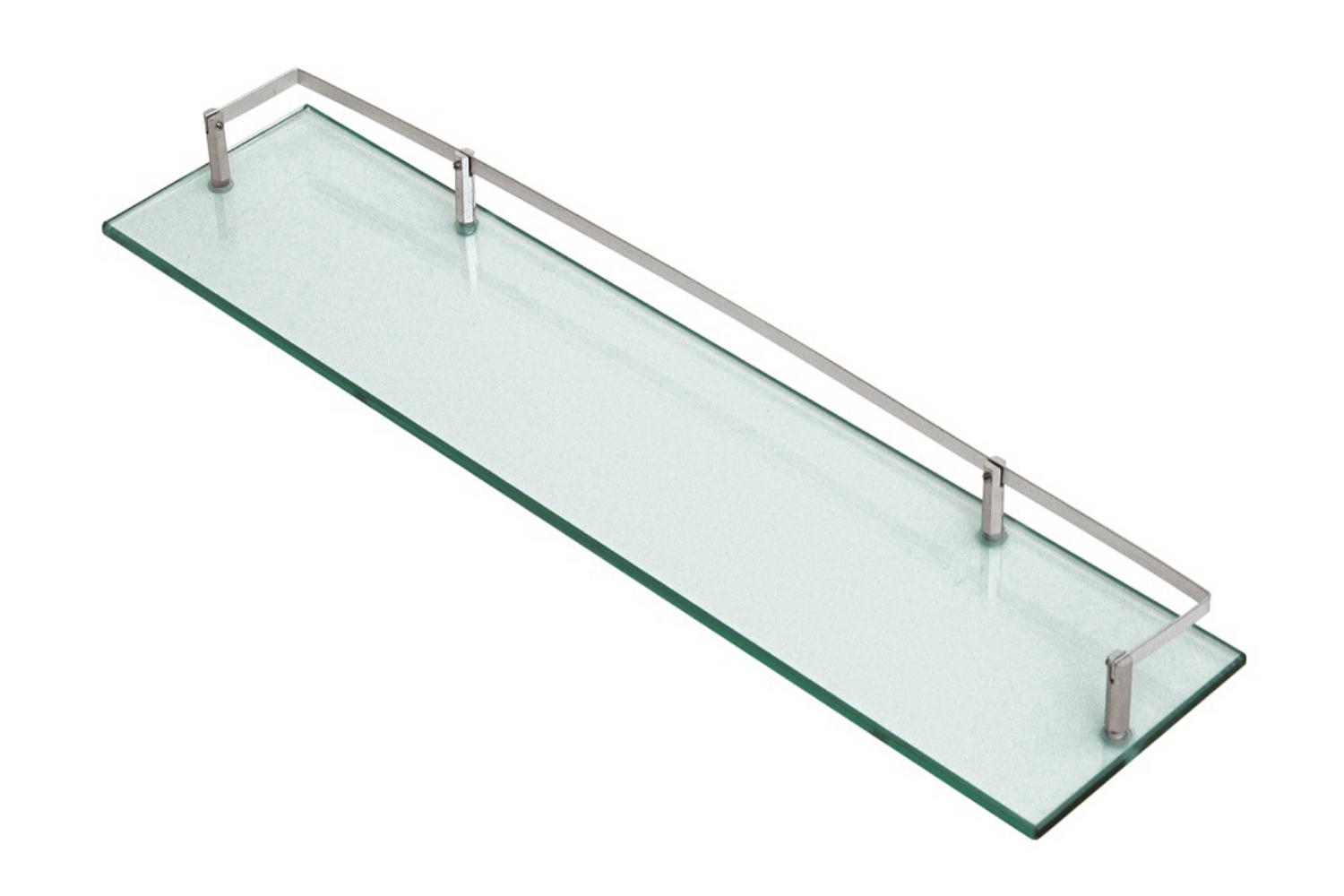 Полка стеклянная для ванной комнаты 90 см