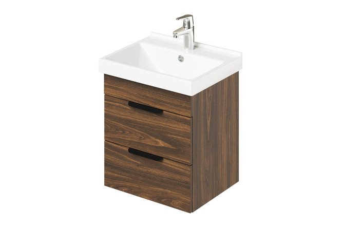 Изображение товара Тумба подвесная Alta 50 50 см, цвет каркаса дуб бурбон, фасада дуб бурбон