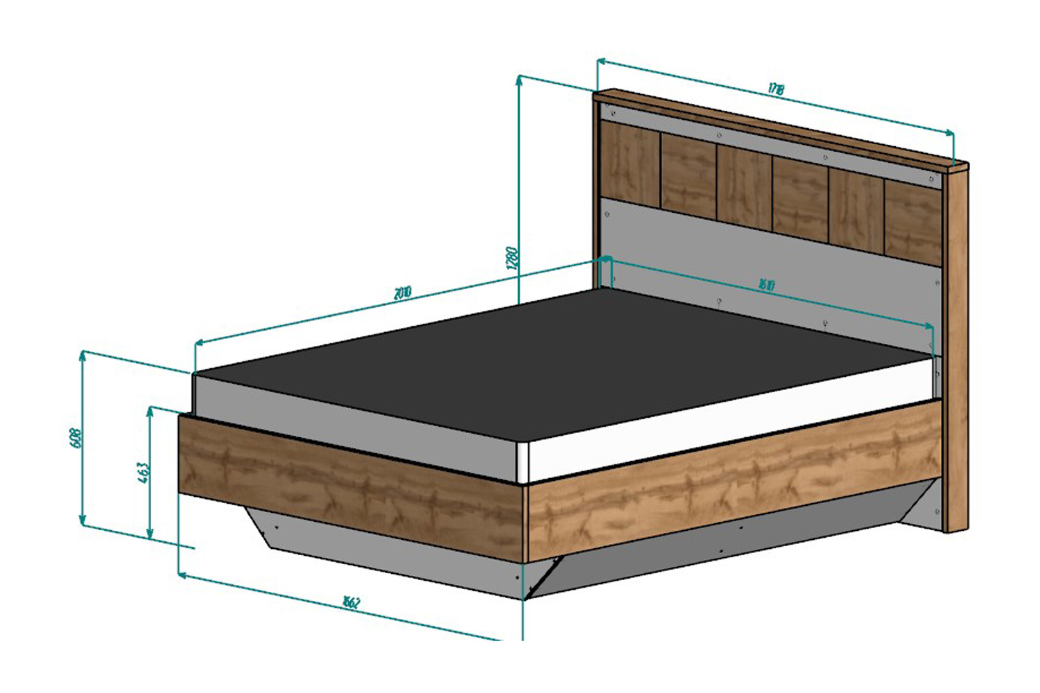 фото Кровать с подъёмным механизмом аризона hoff