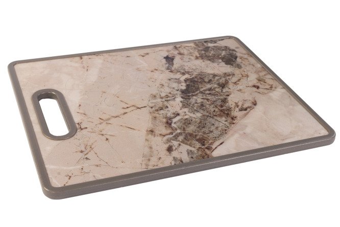 Изображение товара Разделочная доска Мрамор 30х1.2х38 см, 1 шт., Полипропилен