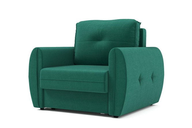 Изображение товара Кресло-кровать Рокки с трёхсекционной еврокнижкой и велюровой обивкой