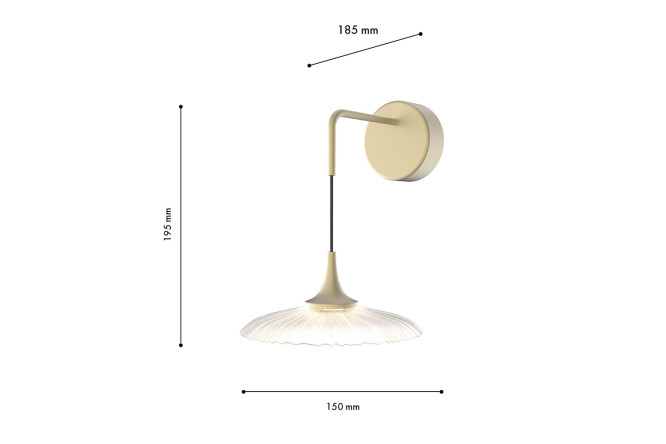 Светильник настенный FAVOURITE Wilet 1 кв.м, LED