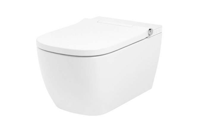 Изображение товара Подвесной унитаз Smart V-Clean 37х44.6х59.5 см безободковый с горизонтальным сливом