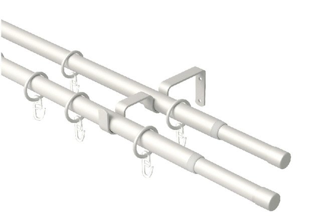 Изображение товара Карниз-телескоп двойной ARTTEX 56 689 раздвижной 160-300 см