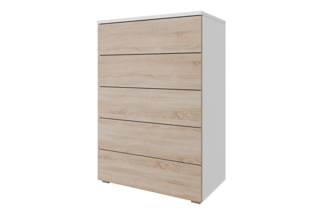 Изображение товара Комод Оскар Лайн 75,2х109,2х44 см, белый с дубом сонома