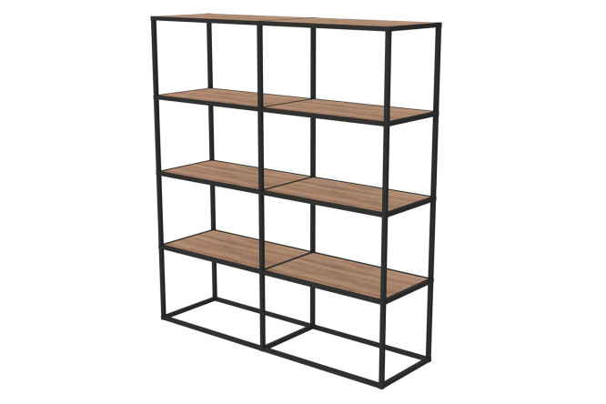 Изображение товара Стеллаж Лофт-комплект из алюминия и ЛДСП в стиле лофт