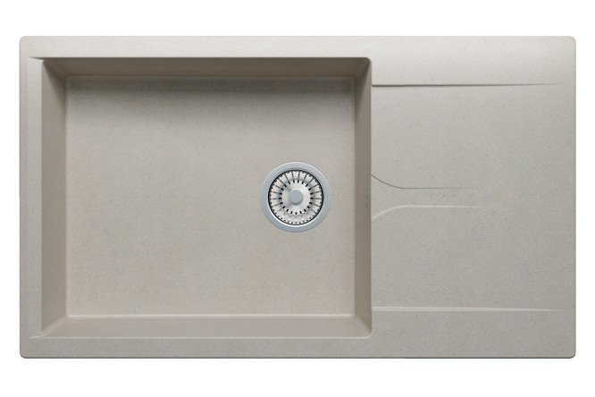Изображение товара Мойка врезная кухонная POLYGRAN Gals-862 из мрамора 86.2х50х21.6 см с крылом