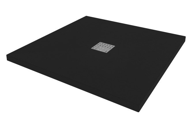 Изображение товара Душевой поддон Графит 1490194 из литьевого мрамора 90x90 см черный