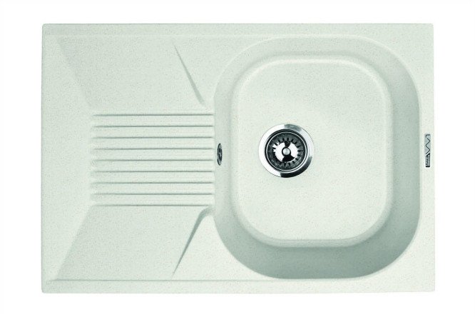 Изображение товара Врезная мойка с крылом LAVA L.2 LATTE 69.5х49.5х19 см из инженертного гранита